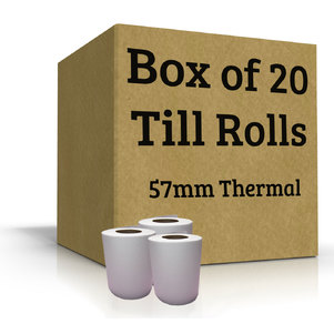 5 x 20 Thermal Receipt Rolls (57x70mm)